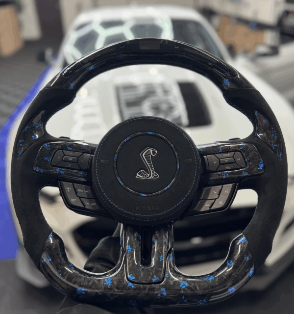 mustang carbon airbag wheel